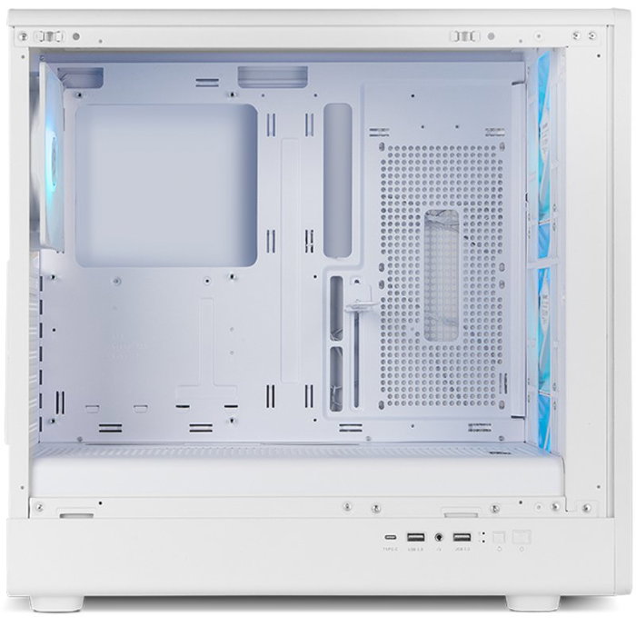 Nox Hummer AERO Blanca con 4 Ventiladores ARGB